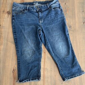 Maurices Dark Blue Ankle Jeans